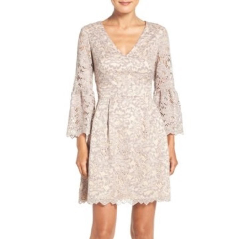 Lace Fit & Flare Dress by Eliza J